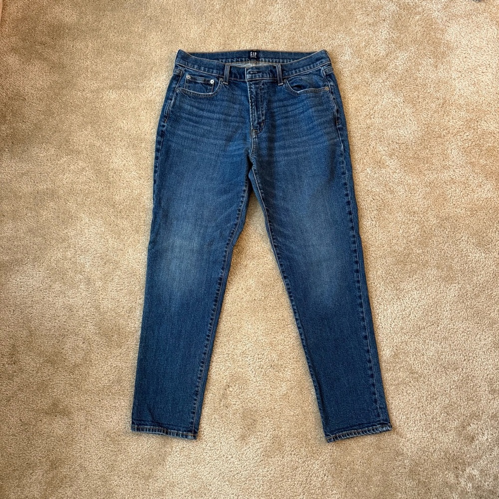 GAP 1969 womens 30 blue denim skinny jeans: Normcore Cabincore casual chic